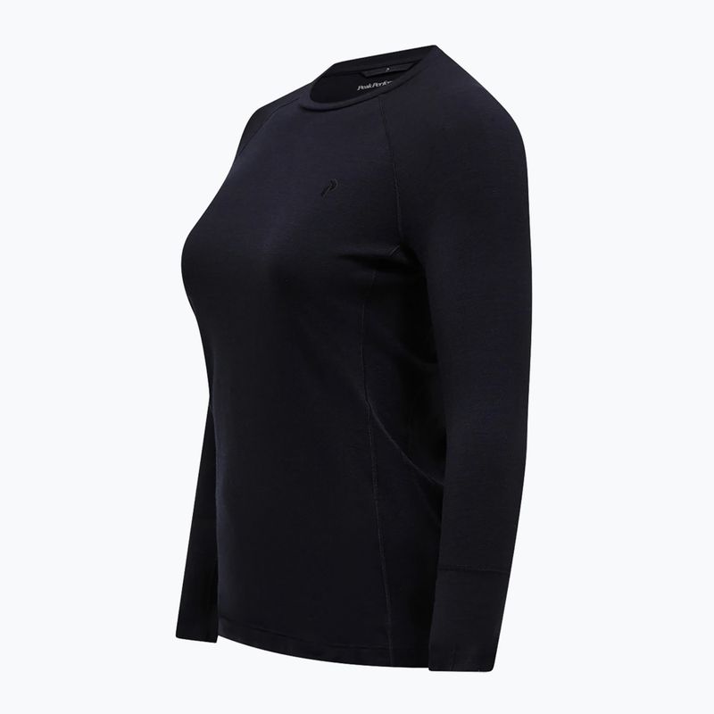 Maglia termica a maniche lunghe da donna Peak Performance Magic Crew Wool-Blend Baselayer black/black 5