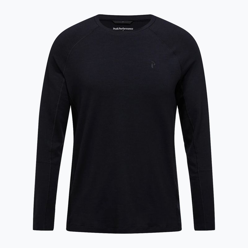 Maglia termica a manica lunga da uomo Peak Performance Magic Crew Wool-Blend Baselayer black/black 3