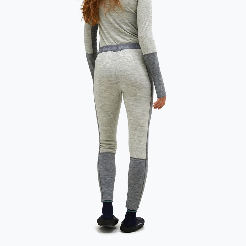 Pantaloni termici da donna Peak Performance Peak Performance Magic 7/8 Long Johns Wool-Blend Baselayer med grey melange/melange grey 2