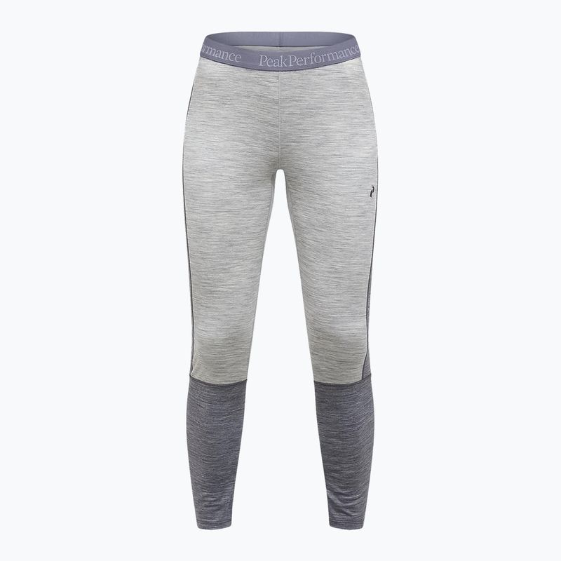 Pantaloni termici da donna Peak Performance Peak Performance Magic 7/8 Long Johns Wool-Blend Baselayer med grey melange/melange grey 3