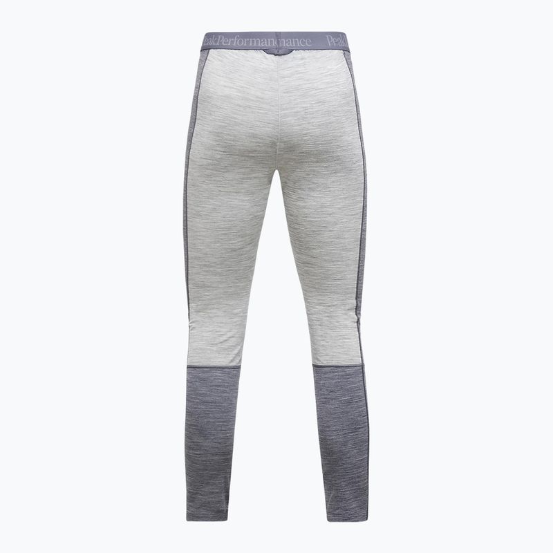 Pantaloni termici da donna Peak Performance Peak Performance Magic 7/8 Long Johns Wool-Blend Baselayer med grey melange/melange grey 4
