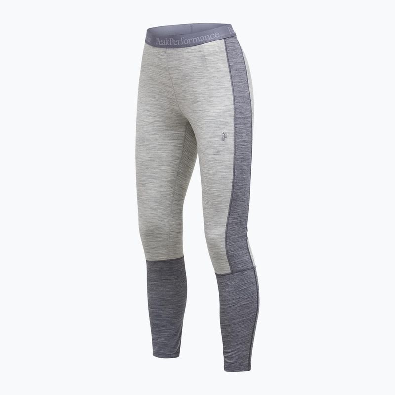 Pantaloni termici da donna Peak Performance Peak Performance Magic 7/8 Long Johns Wool-Blend Baselayer med grey melange/melange grey 5