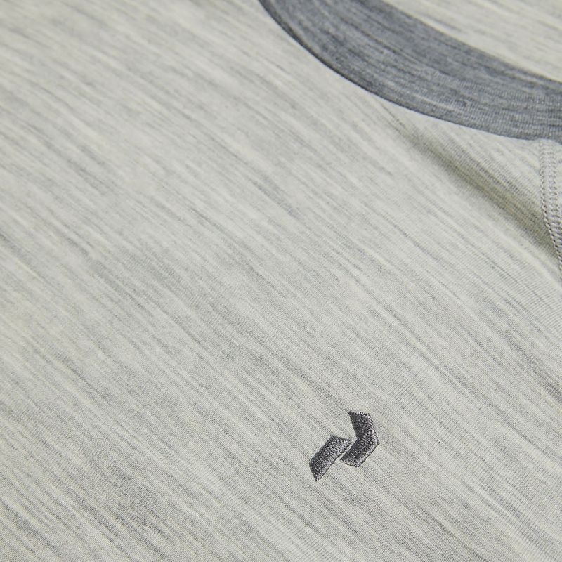 Maglia termica da donna a maniche lunghe Peak Performance Magic Crew Wool-Blend Baselayer medium grey melange 7