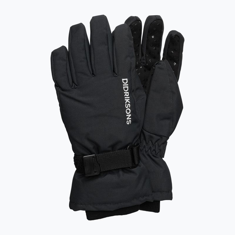 Guanti da sci Didriksons Biggles per bambini, nero