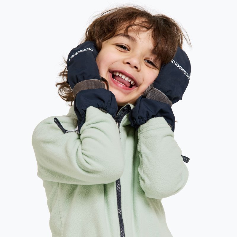 Didriksons Biggles Zip guanti da sci per bambini navy 3