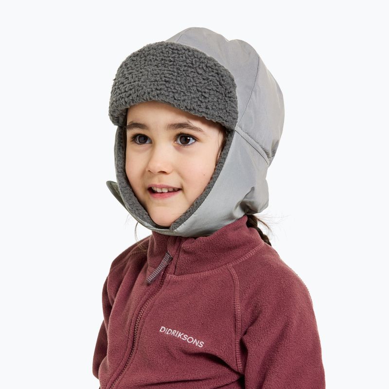 Cappello per bambini Didriksons Biggles Reflective Cap silver 2