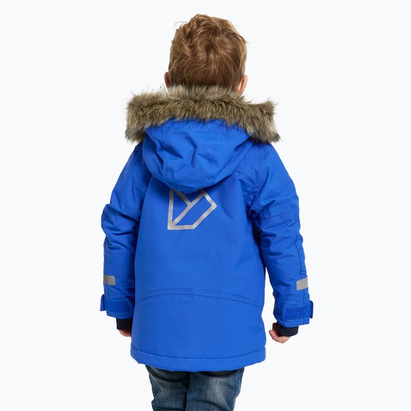 Didriksons Bjärven Parka blu caraibico giacca invernale per bambini 2