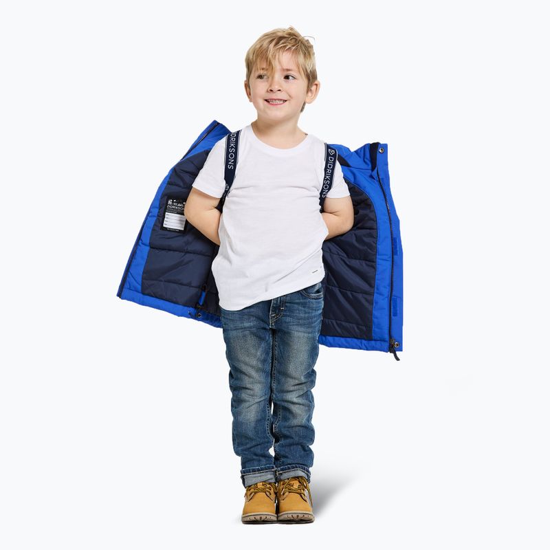 Didriksons Bjärven Parka blu caraibico giacca invernale per bambini 4