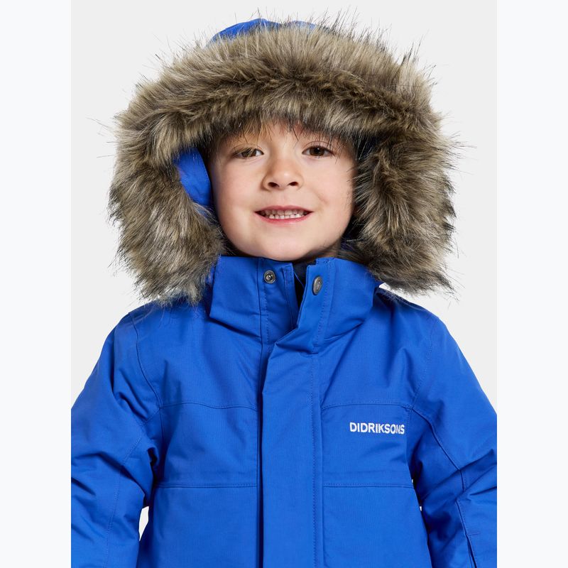 Didriksons Bjärven Parka blu caraibico giacca invernale per bambini 5