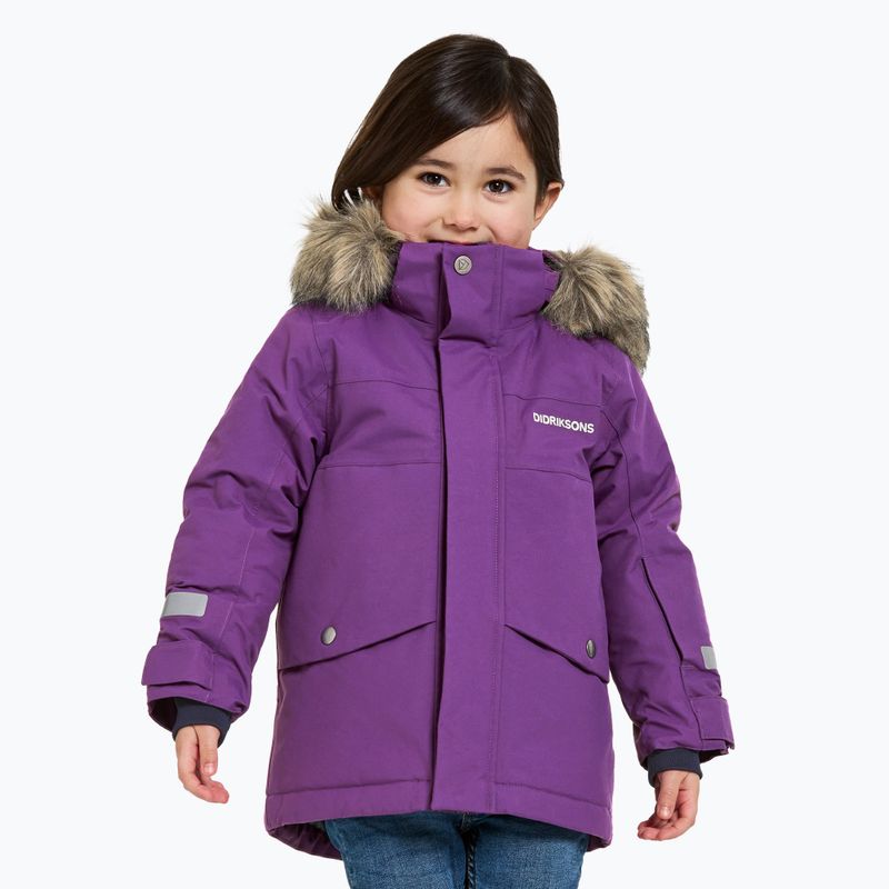 Giacca invernale Didriksons per bambini Bjärven Parka royal purple