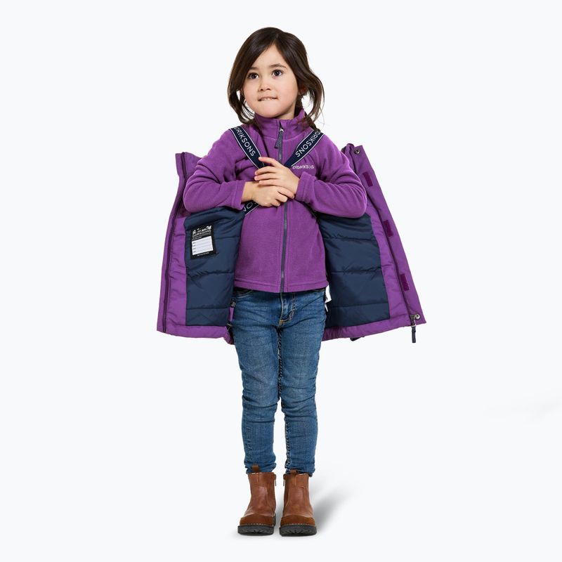 Giacca invernale Didriksons per bambini Bjärven Parka royal purple 4