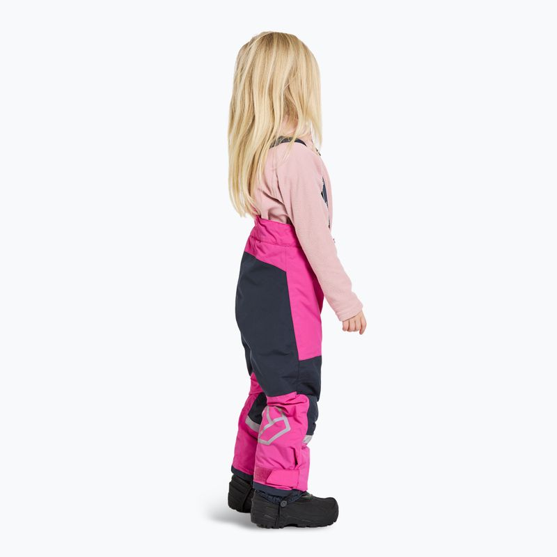 Pantaloni da sci Didriksons Idre in plastica rosa per bambini 4