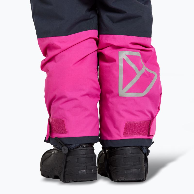 Pantaloni da sci Didriksons Idre in plastica rosa per bambini 6