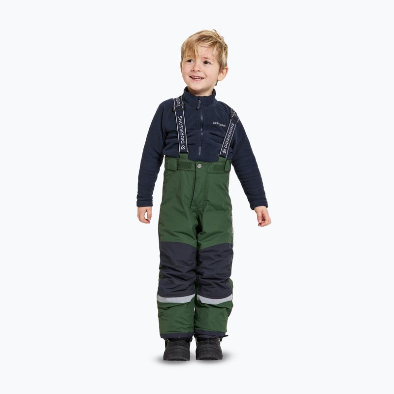 Pantaloni da sci Didriksons Idre verde pino per bambino