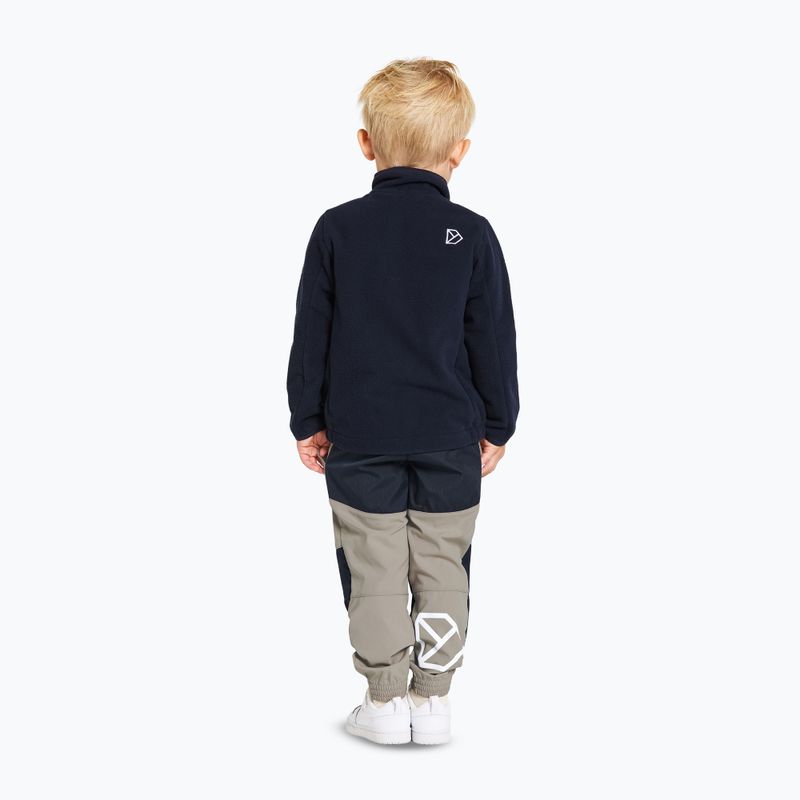Felpa in pile Didriksons Muskot blu notte per bambini 3