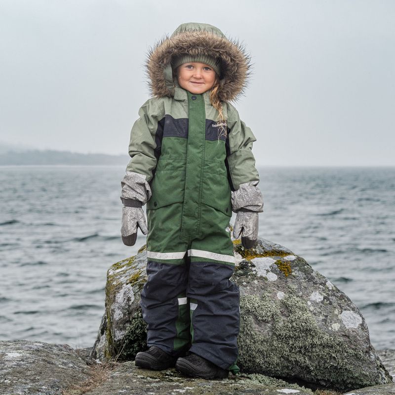 Tuta da sci Didriksons Bjärven Cover light moss per bambino 17