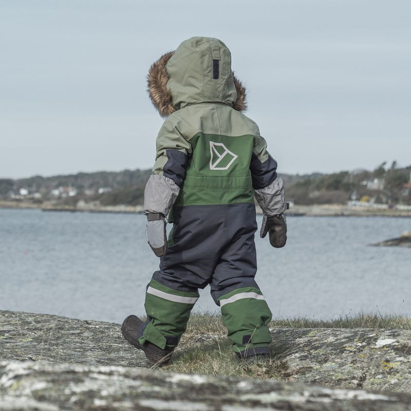 Tuta da sci Didriksons Bjärven Cover light moss per bambino 18