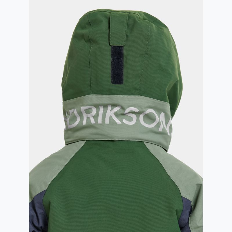 Giacca Didriksons Neptun verde pino per bambini 7
