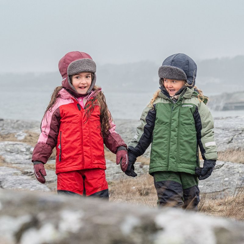 Giacca Didriksons Neptun verde pino per bambini 12