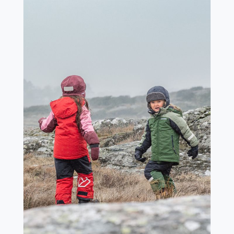 Giacca Didriksons Neptun verde pino per bambini 13