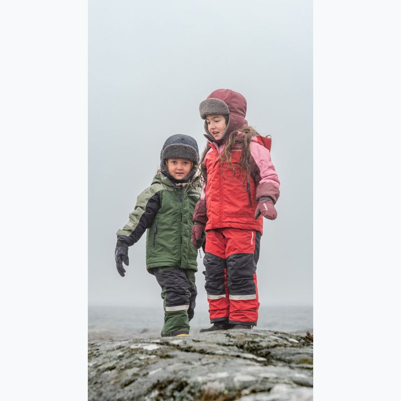 Giacca Didriksons Neptun verde pino per bambini 15