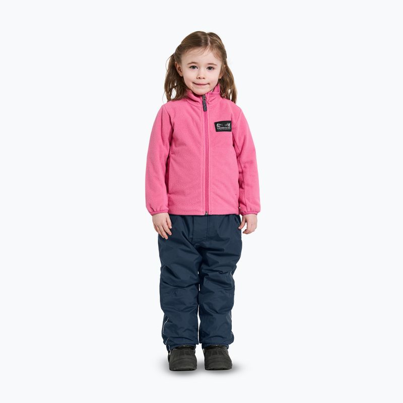 Felpa in pile Didriksons Muskot rosa dolce per bambini 2