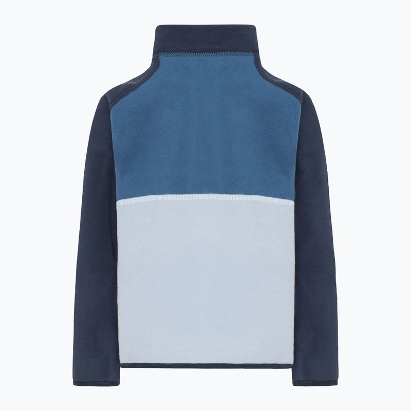 Didriksons Monte Half Button felpa in pile da bambino blu nuvola 8