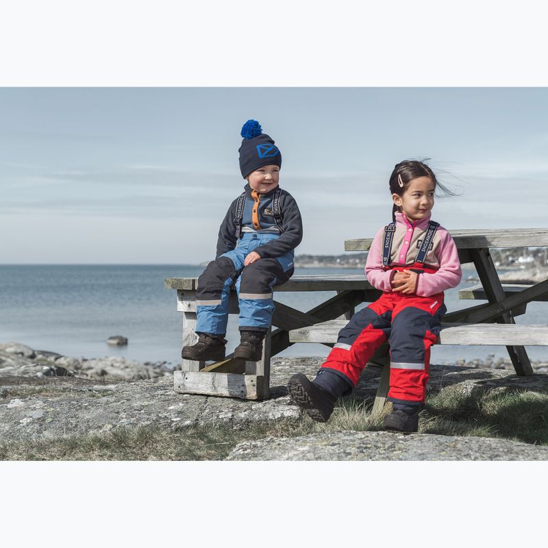 Didriksons Monte Half Button felpa in pile da bambino blu nuvola 10