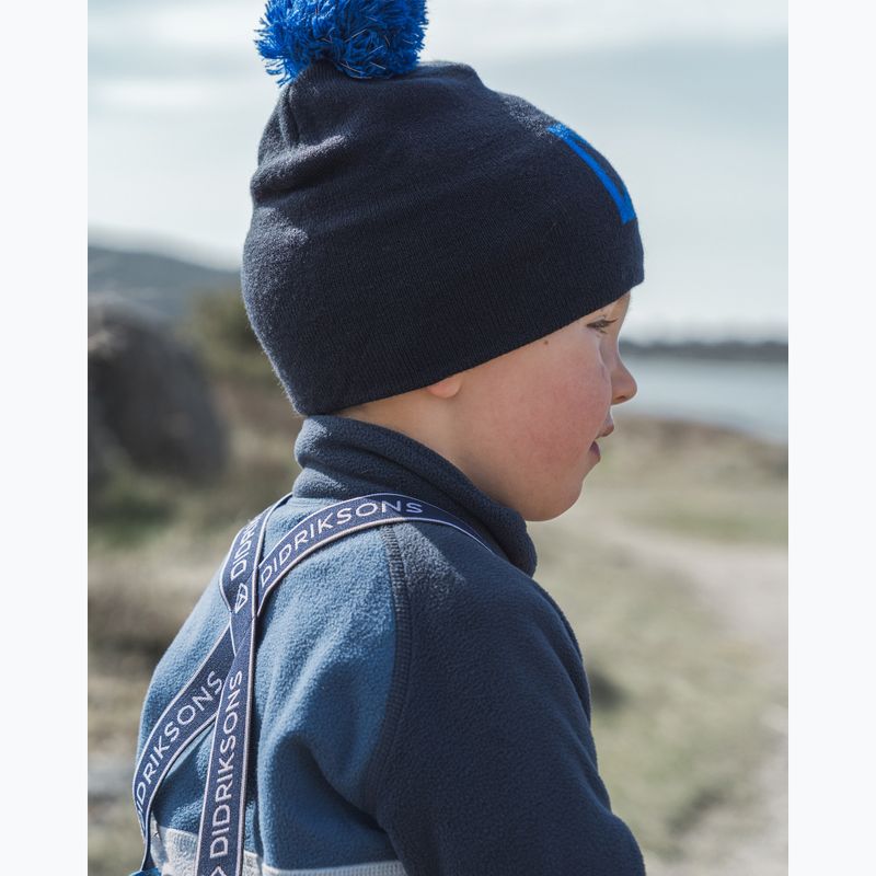 Didriksons Monte Half Button felpa in pile da bambino blu nuvola 14