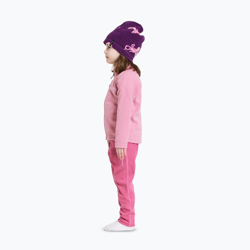Didriksons Monte Fz felpa in pile rosa chiaro per bambini 5