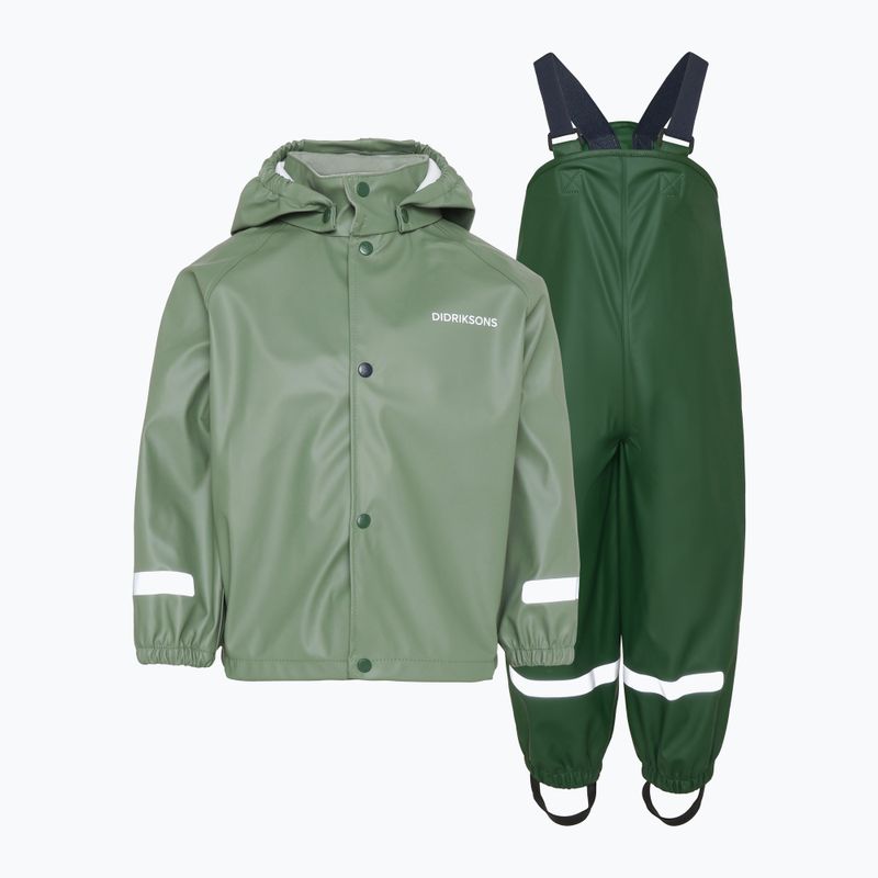 Completo antipioggia per bambini Didriksons Slaskeman light moss