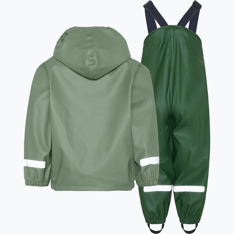 Completo antipioggia per bambini Didriksons Slaskeman light moss 2