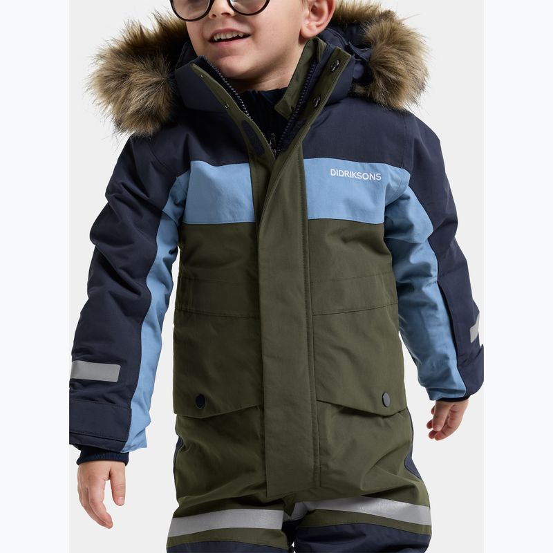 Tuta da sci per bambini Didriksons Bjärven Cover 5 deep green 6