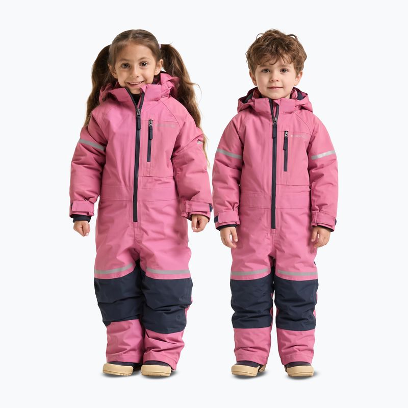 Tuta da sci per bambini Didriksons Falken K Coverall 2 heather pink