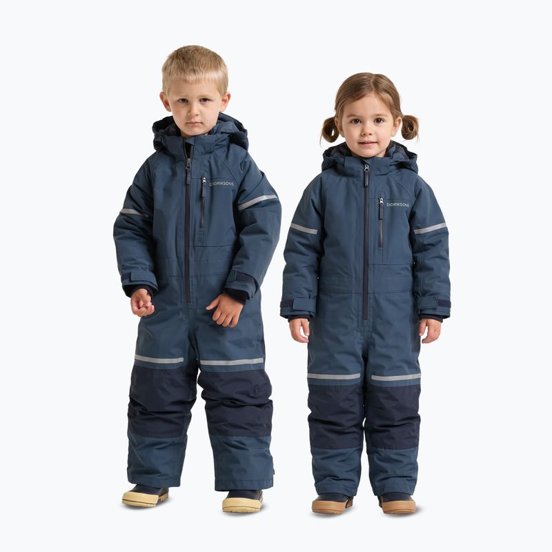 Tuta da sci per bambini Didriksons Falken K Coverall 2 mountain blue