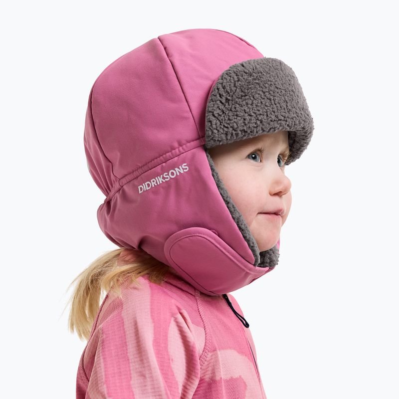 Cappello invernale per bambini Didriksons Biggles 7 heather pink 2