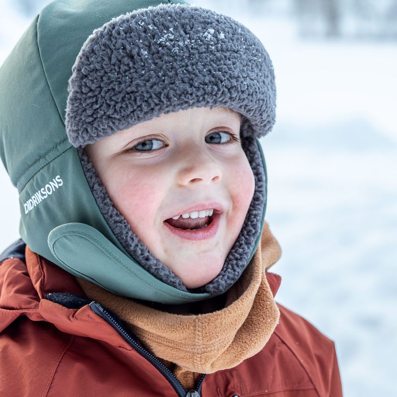 Cappello invernale per bambini Didriksons Biggles 7 dark moss 7