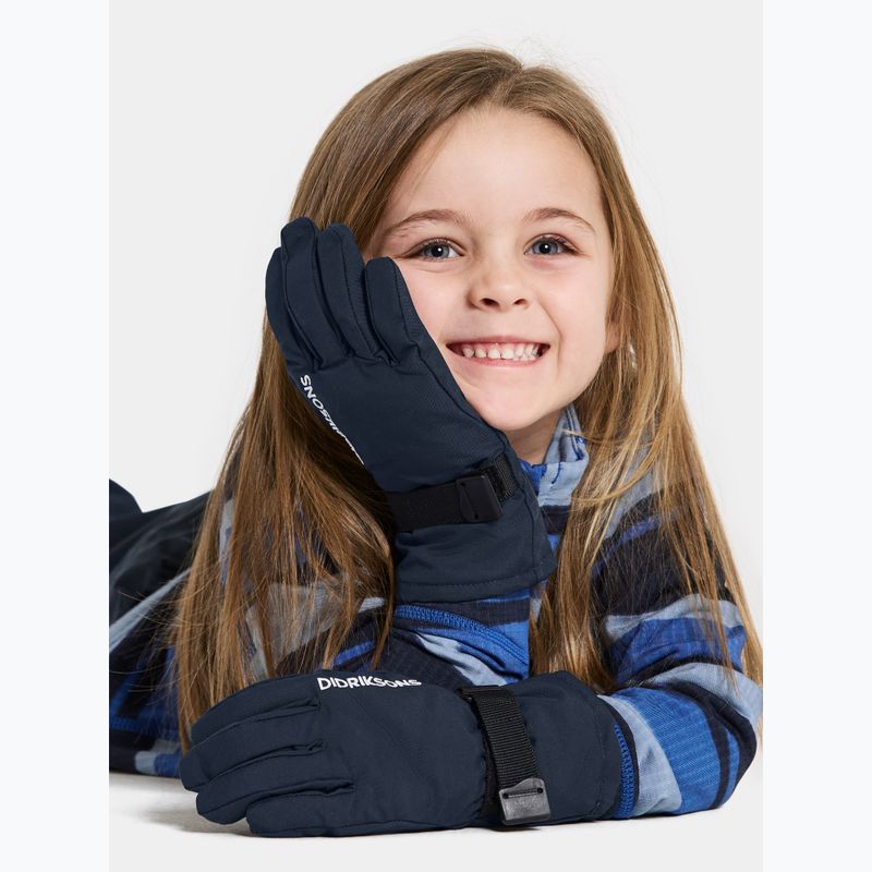 Guanti da sci per bambini Didriksons Biggles 4 navy 2