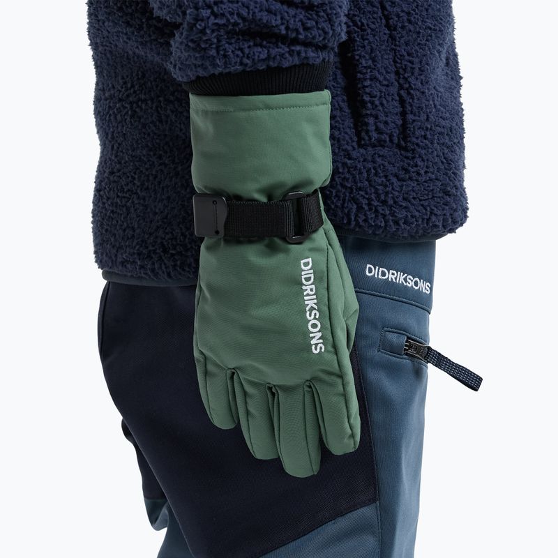 Guanti da sci per bambini Didriksons Biggles 4 dark moss 2