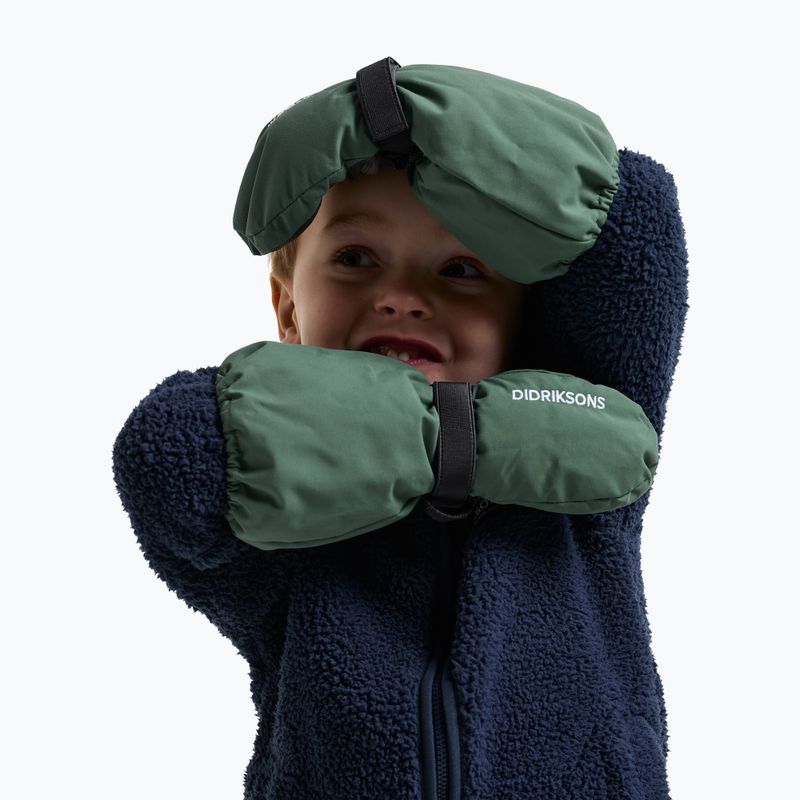 Guanti da sci per bambini Didriksons Biggles Mitten 8 dark moss 2