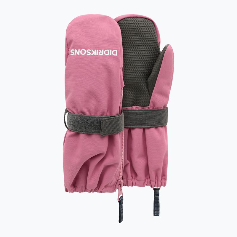 Guanti da sci per bambini Didriksons Biggles Zip Mitten 9 heather pink
