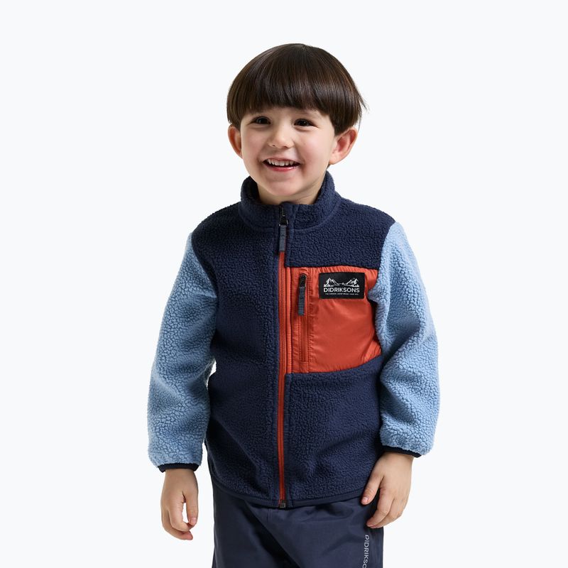 Pile felpato bambino Didriksons Anten 2 Fz winter blue 3