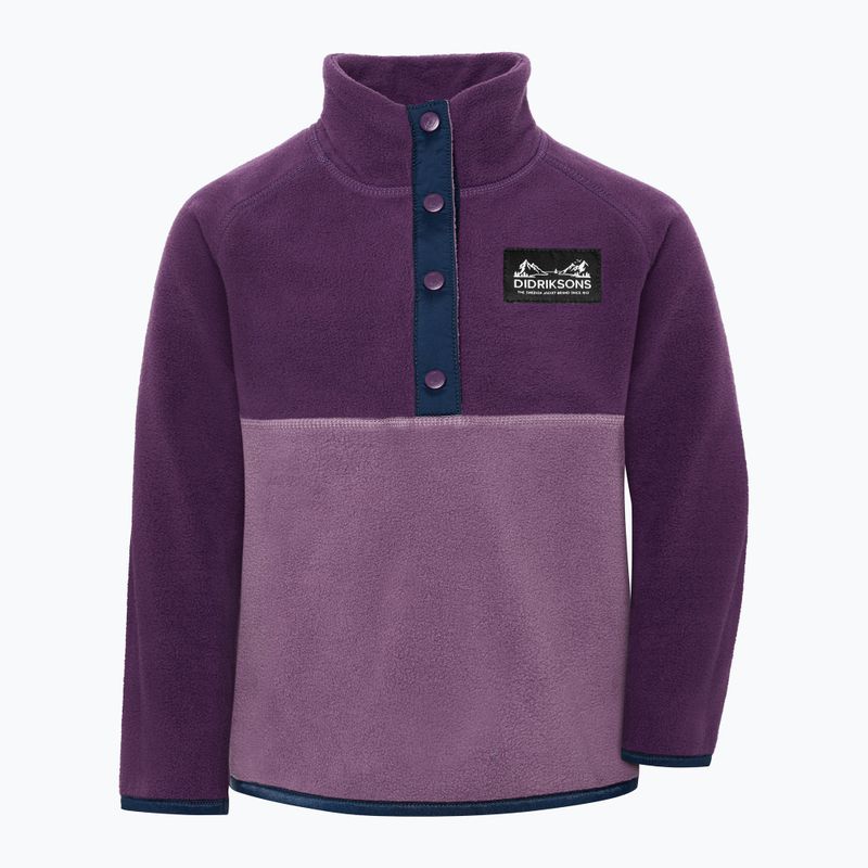 Pile felpato bambino Didriksons Monte 6 Half Button northern purple