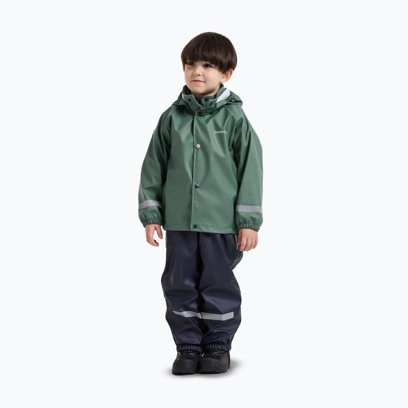 Completo impermeabile per bambini Didriksons Slaskeman 4 dark moss 3