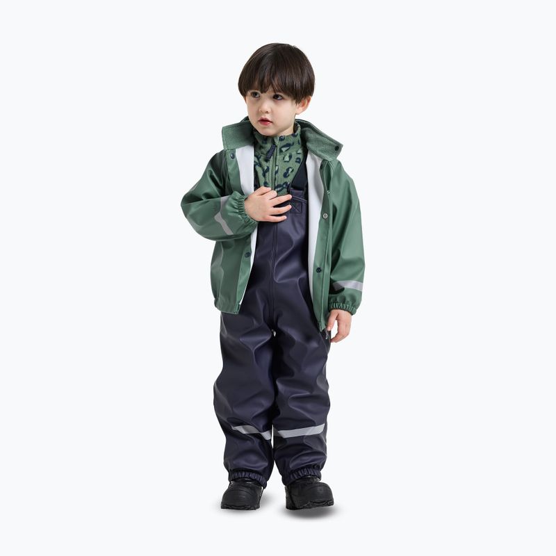 Completo impermeabile per bambini Didriksons Slaskeman 4 dark moss 4