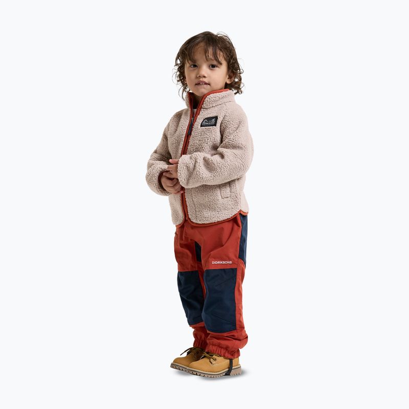 Pile felpato bambino Didriksons Gibbsc 2 Fz beach beige/rust 4