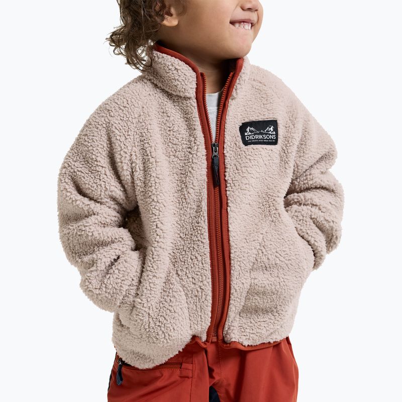 Pile felpato bambino Didriksons Gibbsc 2 Fz beach beige/rust 8
