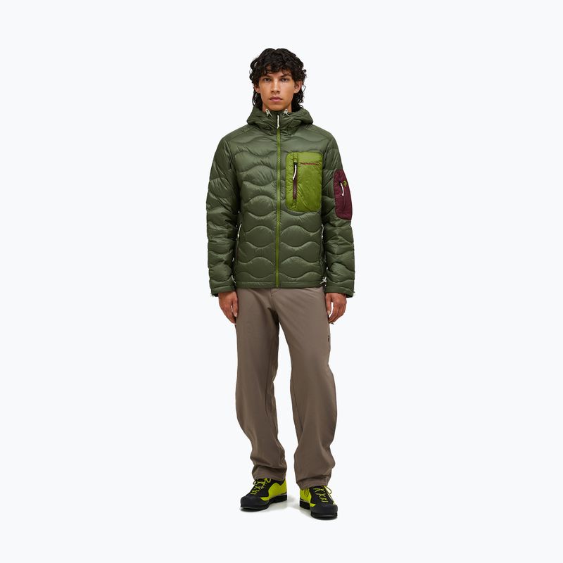 Piumino uomo Peak Performance Helium Utility Down Hood Pine Needle/Mosswood 2