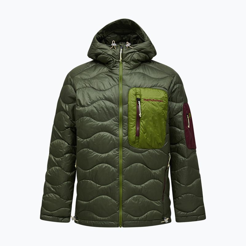 Piumino uomo Peak Performance Helium Utility Down Hood Pine Needle/Mosswood 6