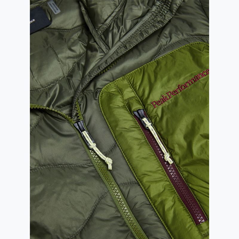 Piumino uomo Peak Performance Helium Utility Down Hood Pine Needle/Mosswood 9